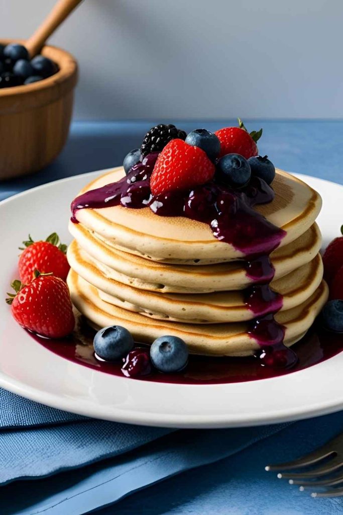 16. Protein Pancakes with Berry Compote - Pinned Recipe