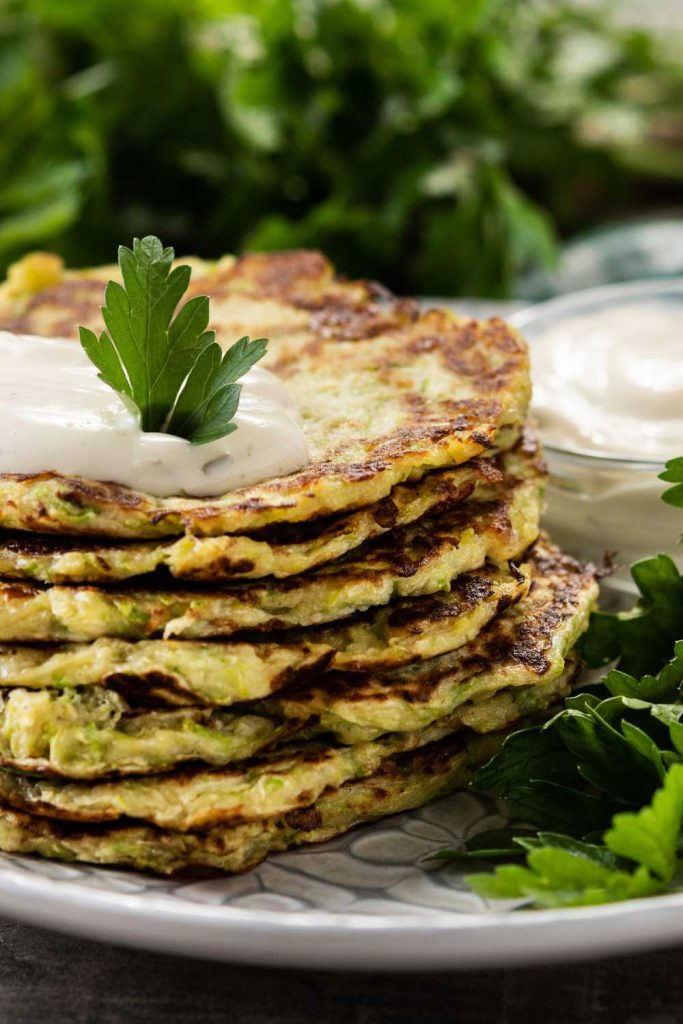 Keto Zucchini Fritters with Bacon