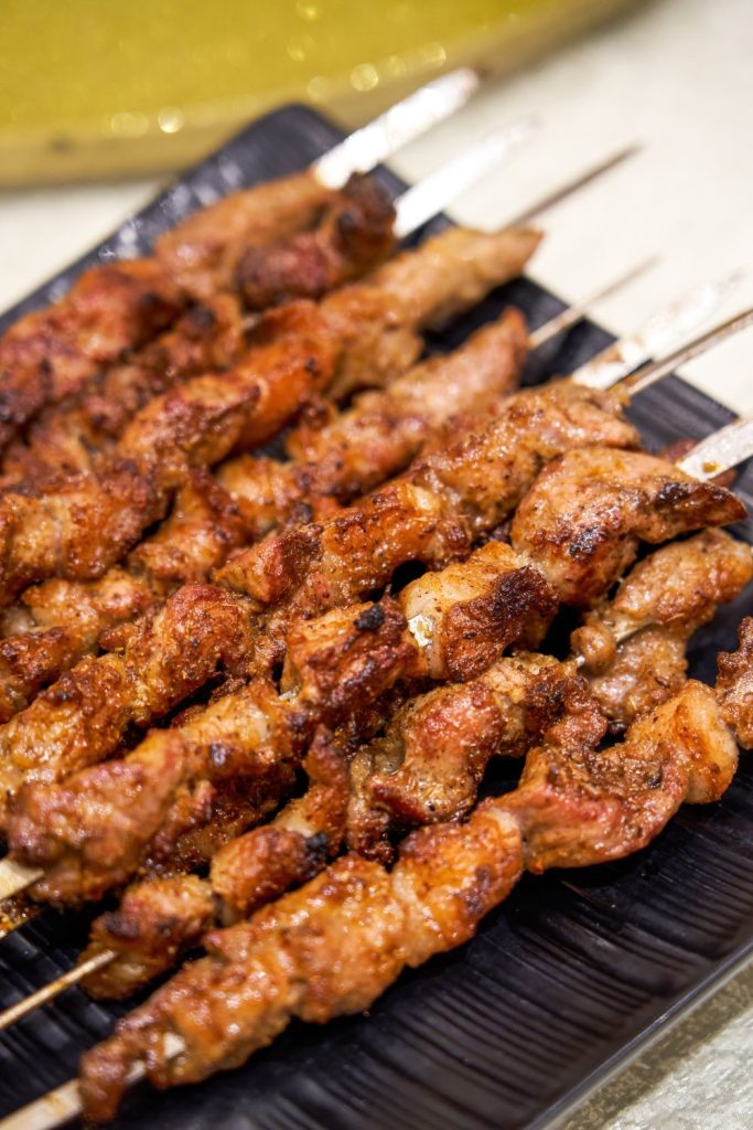 Grilled Mutton Fish Skewers