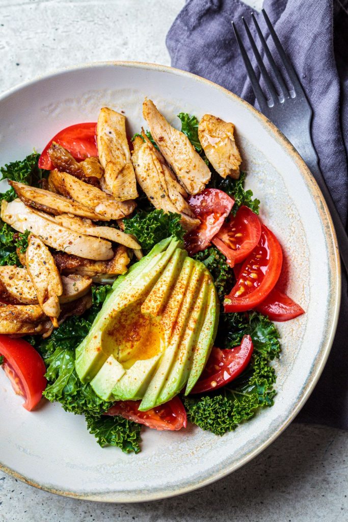 Blackened Chicken Salad with Avocado