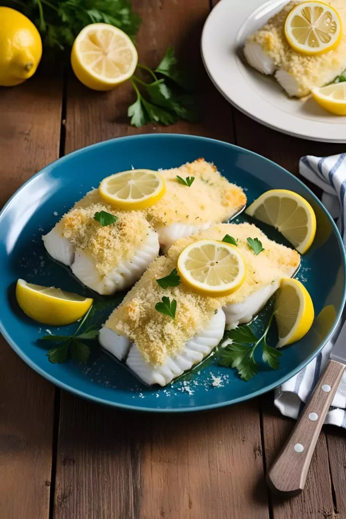 Baked Grouper with Parmesan Crust