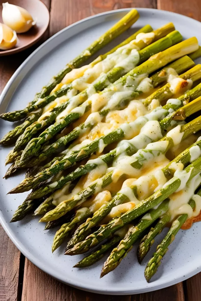 Cheesy Garlic Roasted Asparagus