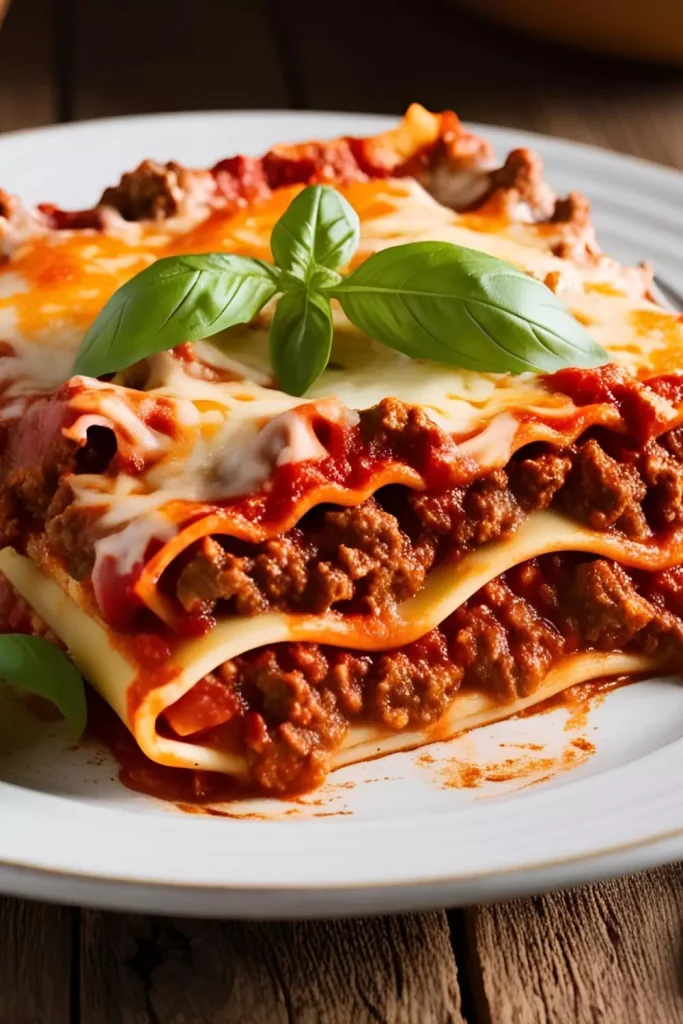 Lasagna with Bolognese Sauce