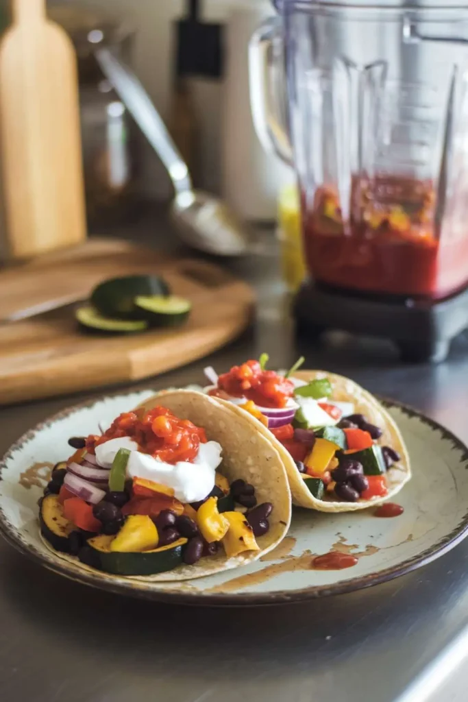 Roast-Vegetable-&-Black-Bean-Tacos