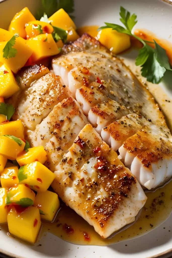 Pan-Seared Grouper with Mango Salsa