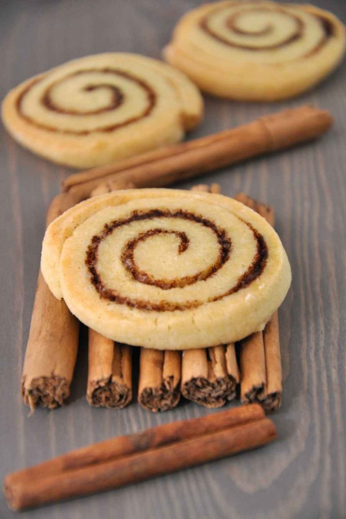 7. Snow Day Cinnamon Roll Cookies - Pinned Recipe