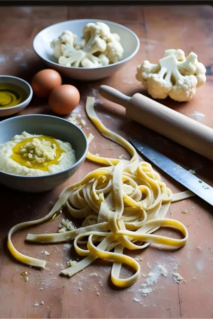 Cauliflower-Pasta-With-Pureed-Cauliflower-&-Eggs