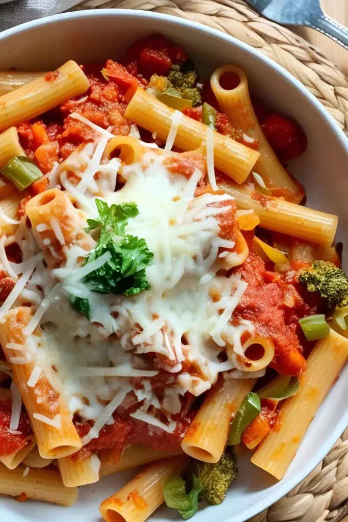 Baked Ziti with Summer Vegetables