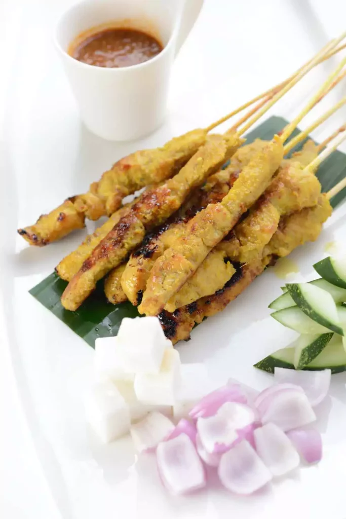 Chicken Satay with Peanut Sauce