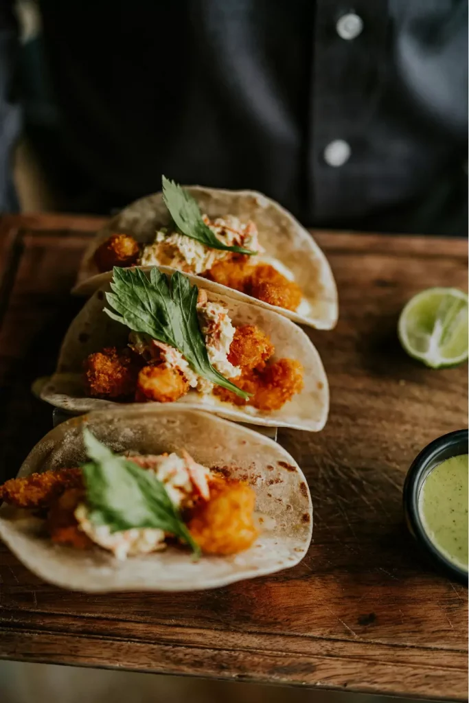 Air Fryer Fish Tacos with Cilantro Lime Slaw