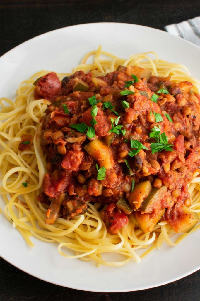 Mushroom and Walnut Bolognese