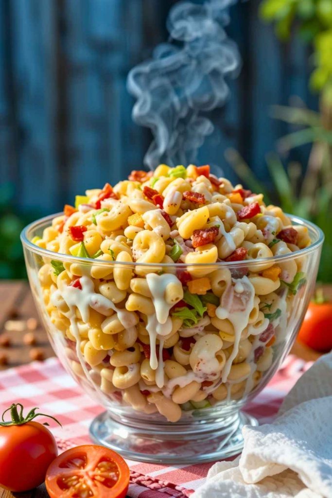 9. American BLT Pasta Salad - Pinned Recipe