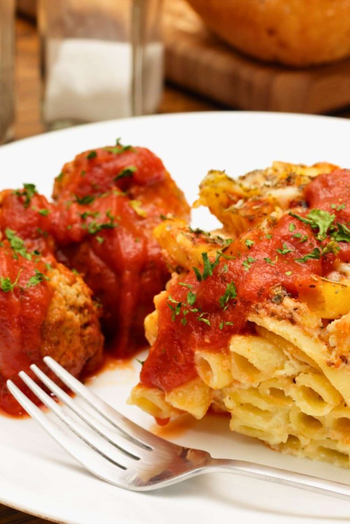 Baked Meatball Ziti