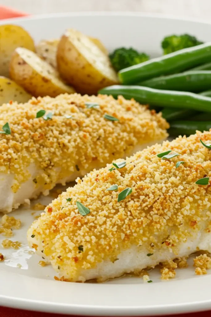 Baked Parmesan Crusted Catfish