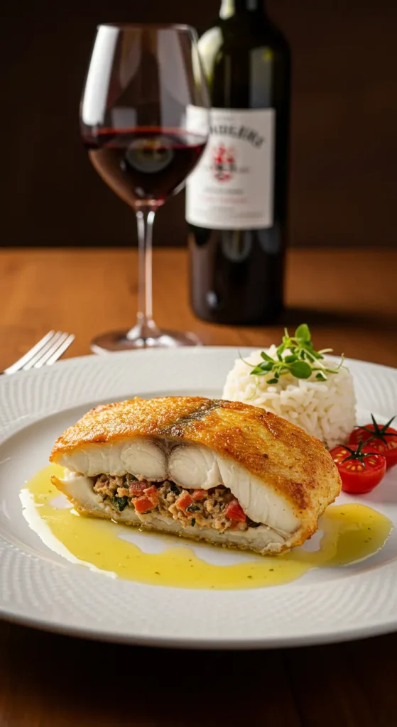 Baked Stuffed Fish For One