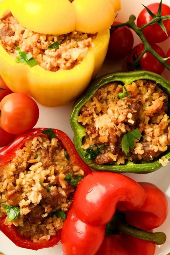 Beef Mince Stuffed Peppers