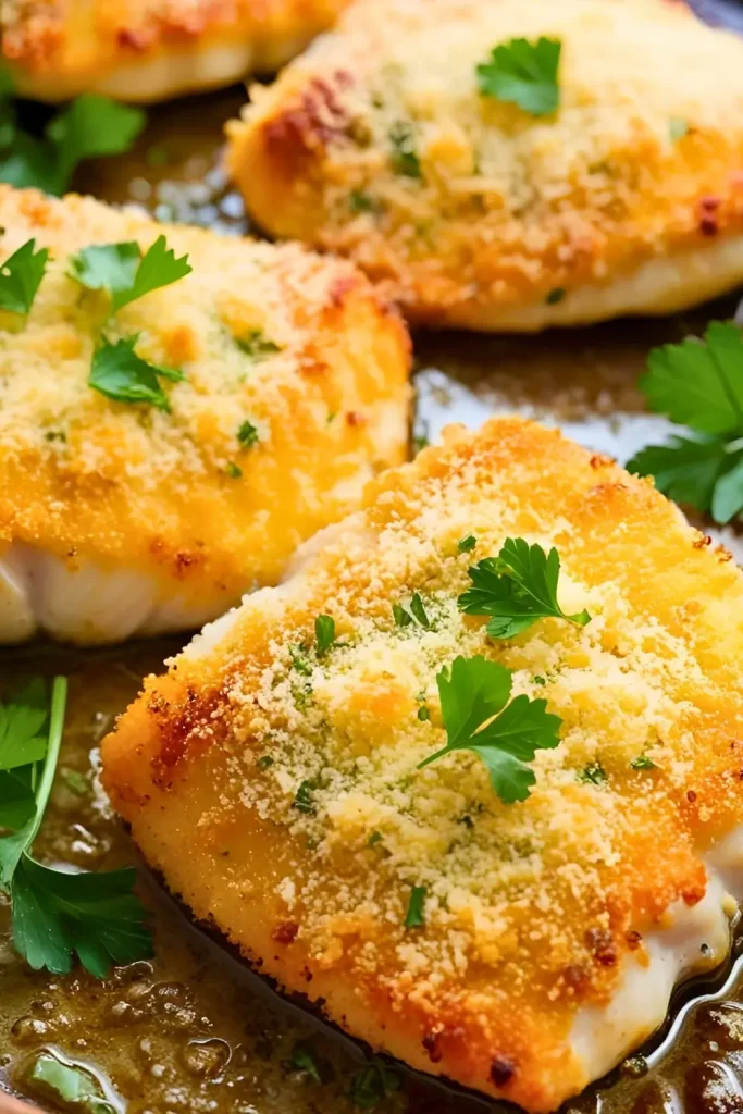 Broiled Pollock Fillets with Parmesan Crust