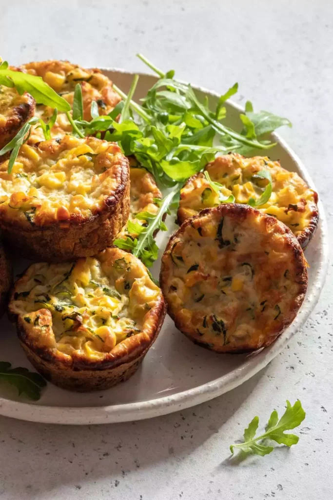 Buffalo Chicken Zucchini Egg Muffins