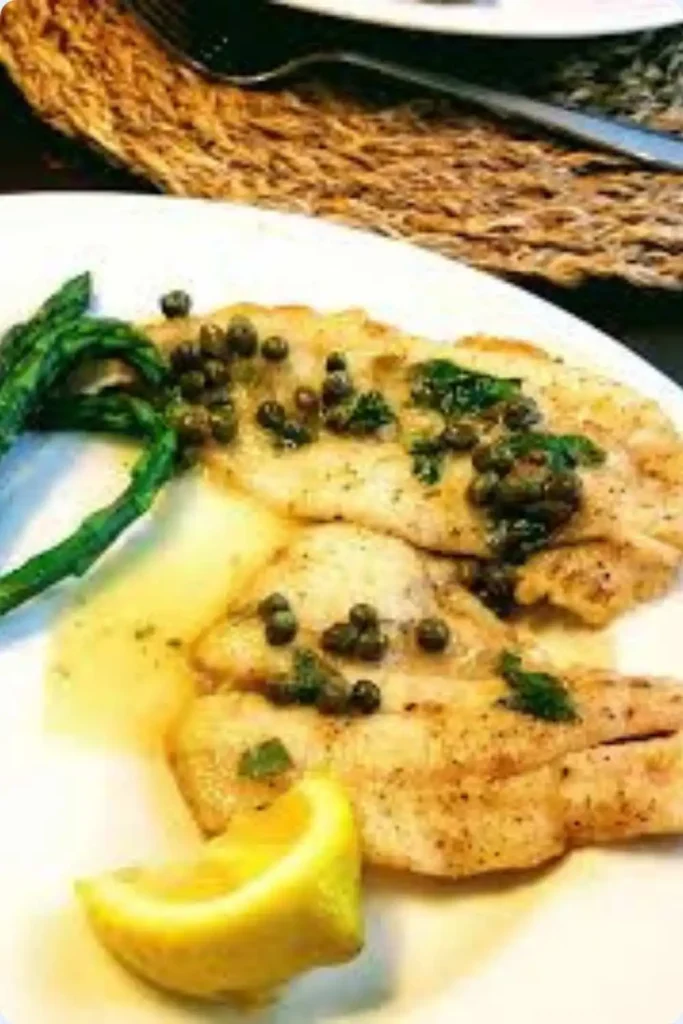 Buttery White Fish Piccata