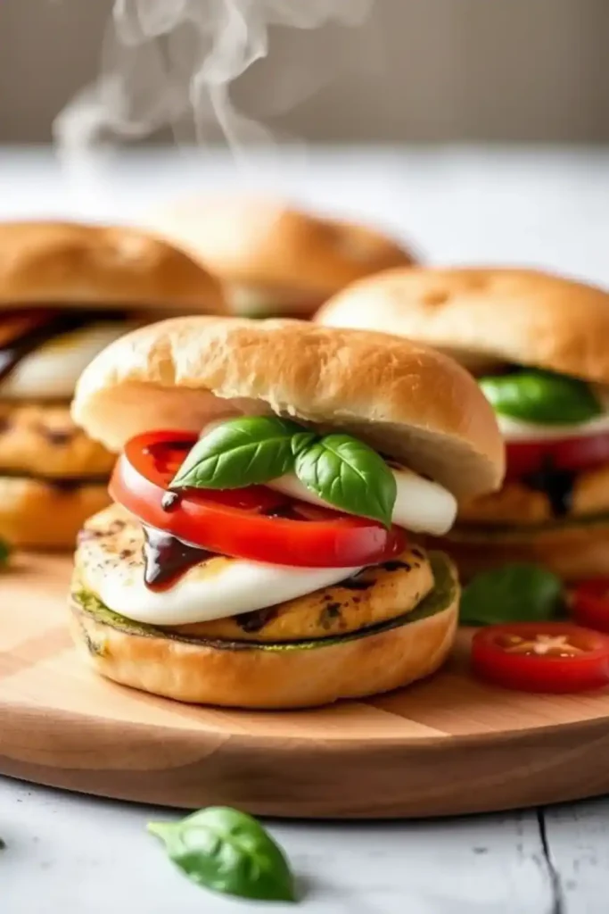 Caprese Chicken Sliders