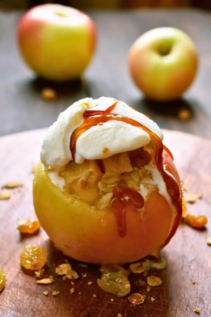 Caramel-stuffed Apples