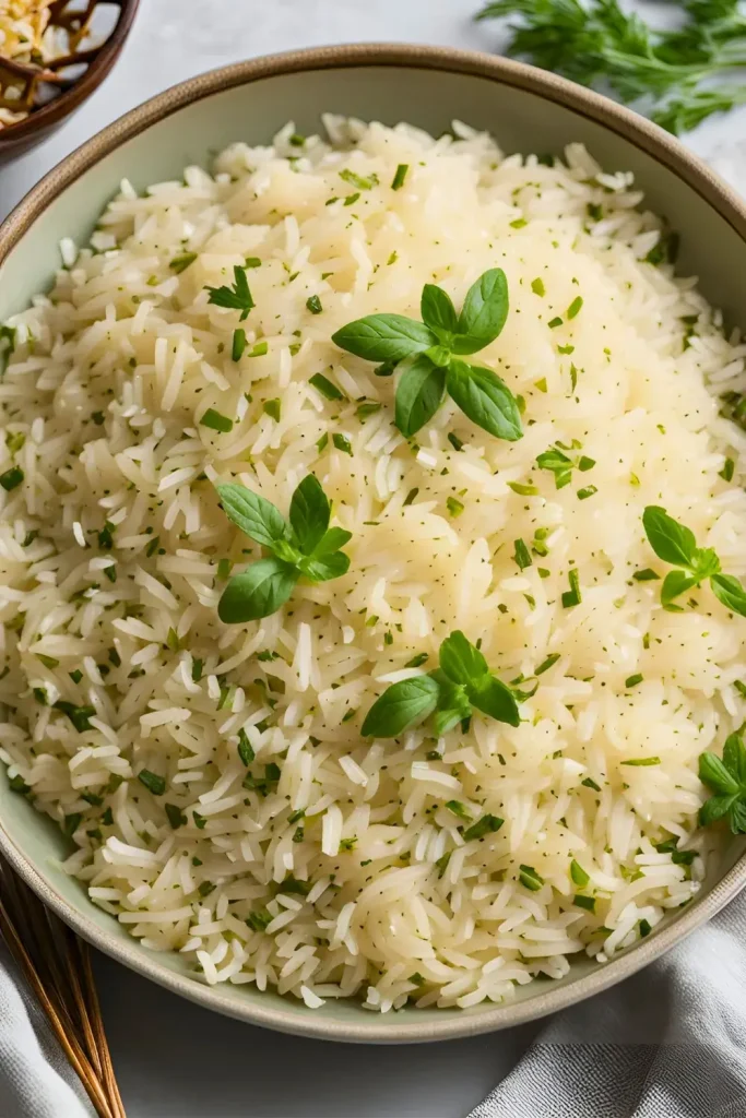 Carolina Gold Rice with Butter and Herbs