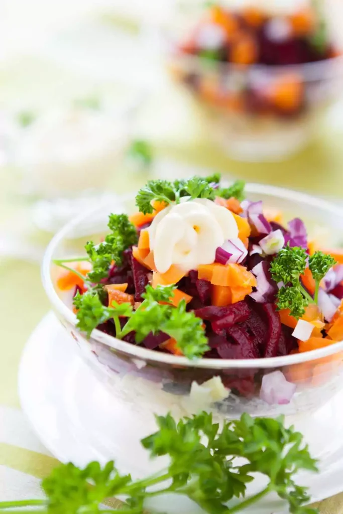 Carrot & Beet Salad with Orange Dressing