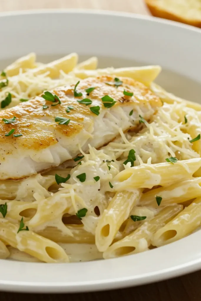 Catfish Pasta Alfredo