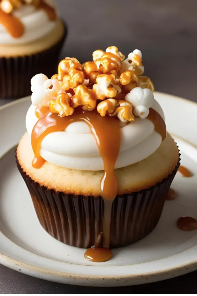 Cheddar Caramel Chicago Mix Cupcakes