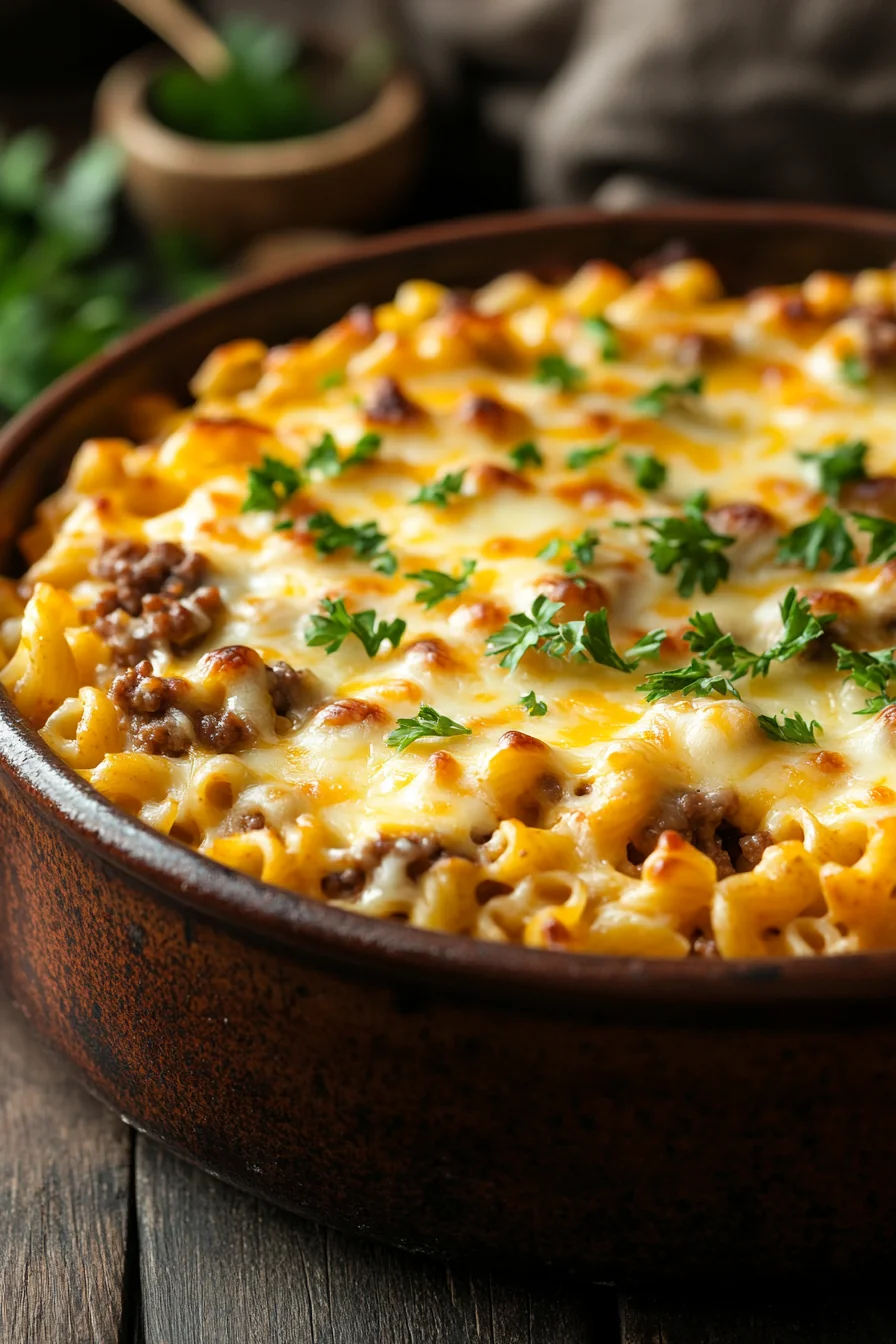 Cheeseburger Pasta Casserole