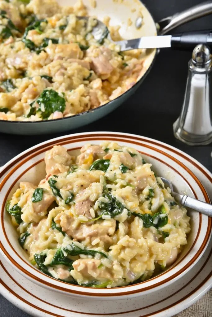 Chicken and Spinach Jasmine Rice Casserole