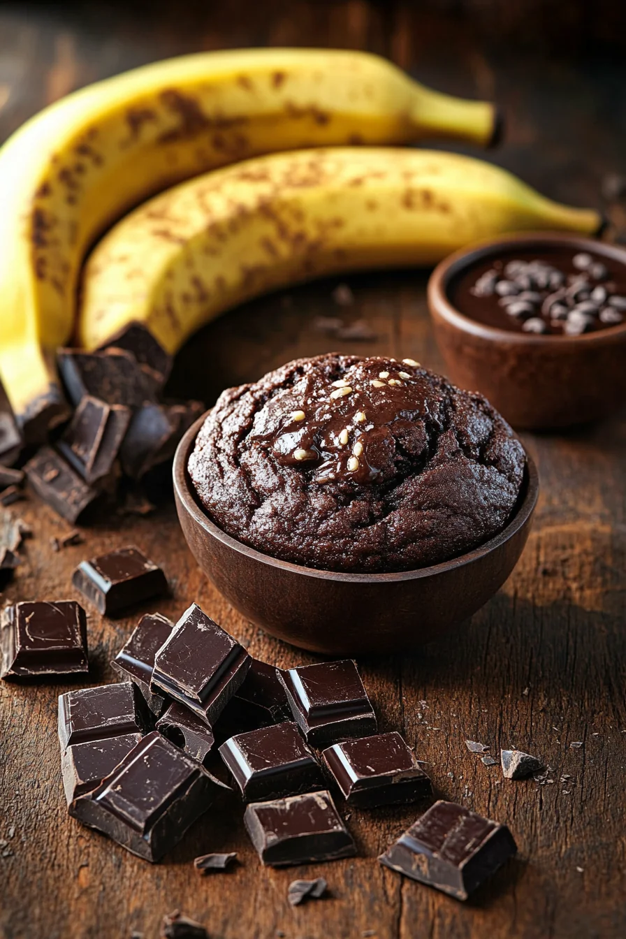 Chocolate Banana Probiotic Muffins