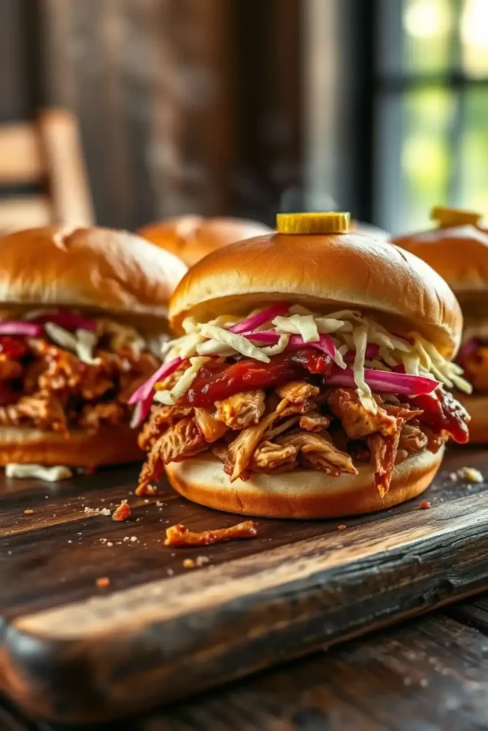 Classic BBQ Chicken Sliders