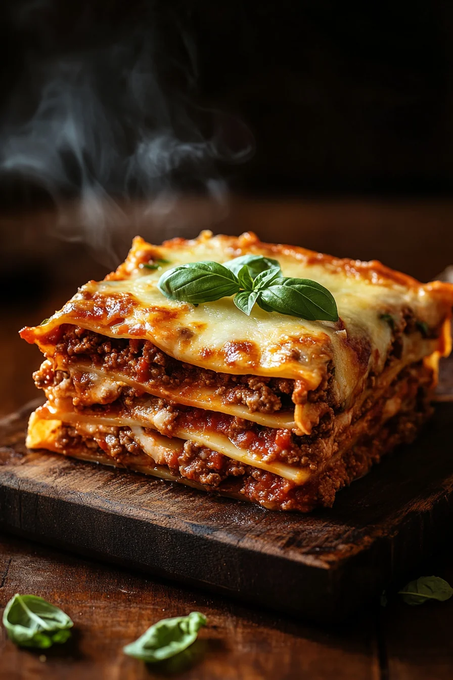 Classic Lasagna With Meat Sauce