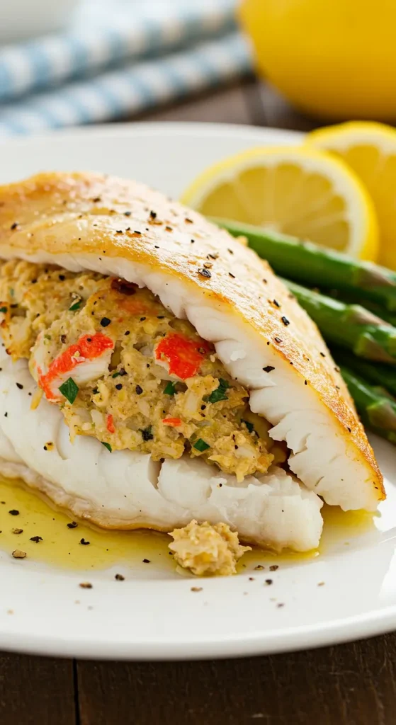 Crab Stuffed Flounder