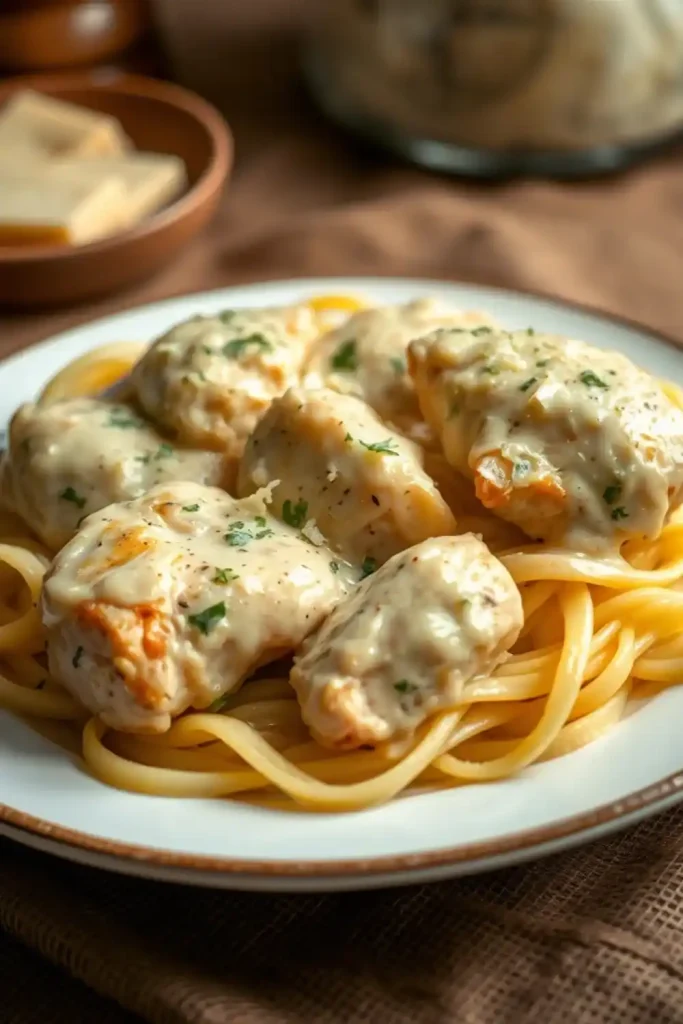 Creamy Frozen Chicken Alfredo