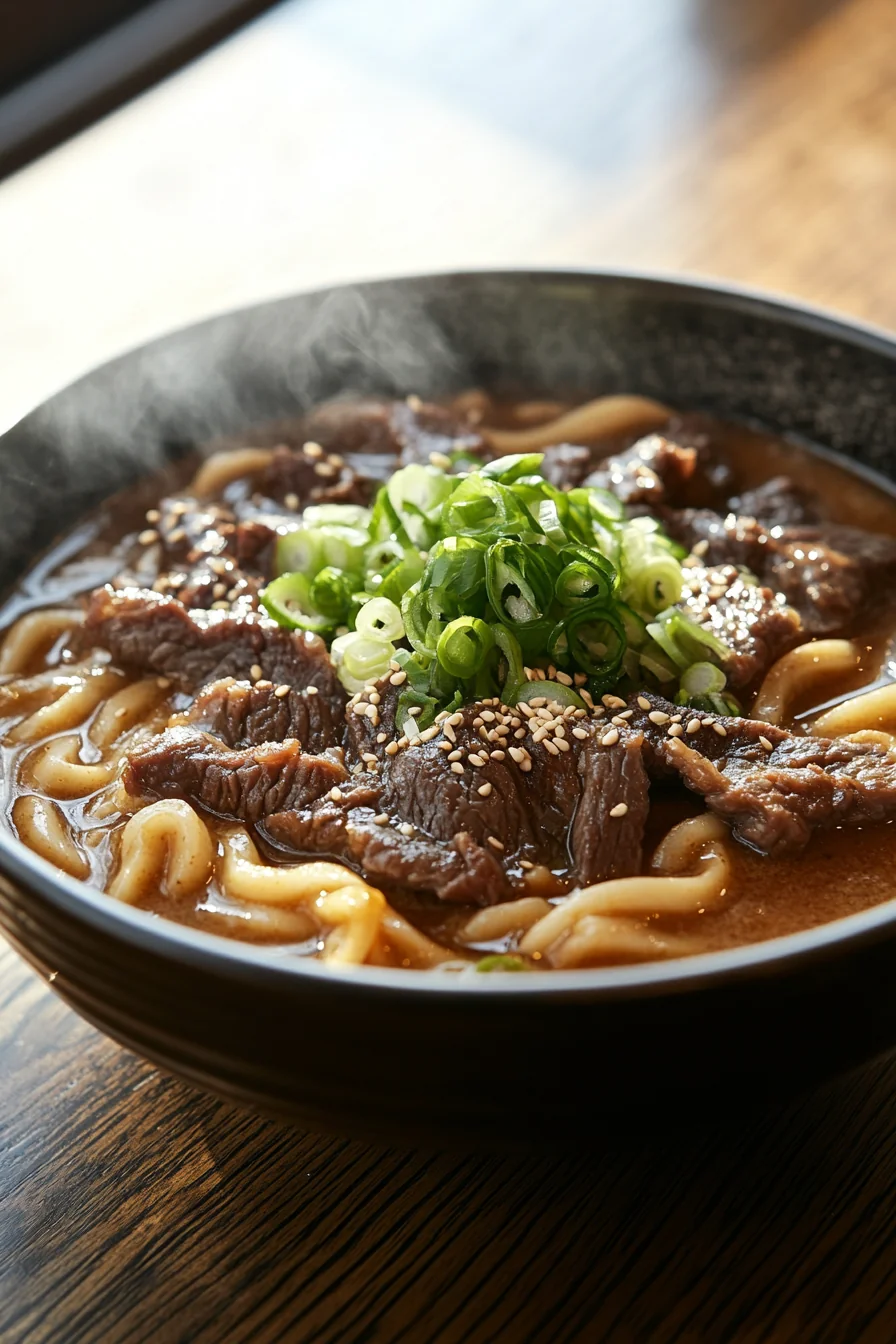 Curry Udon With Beef