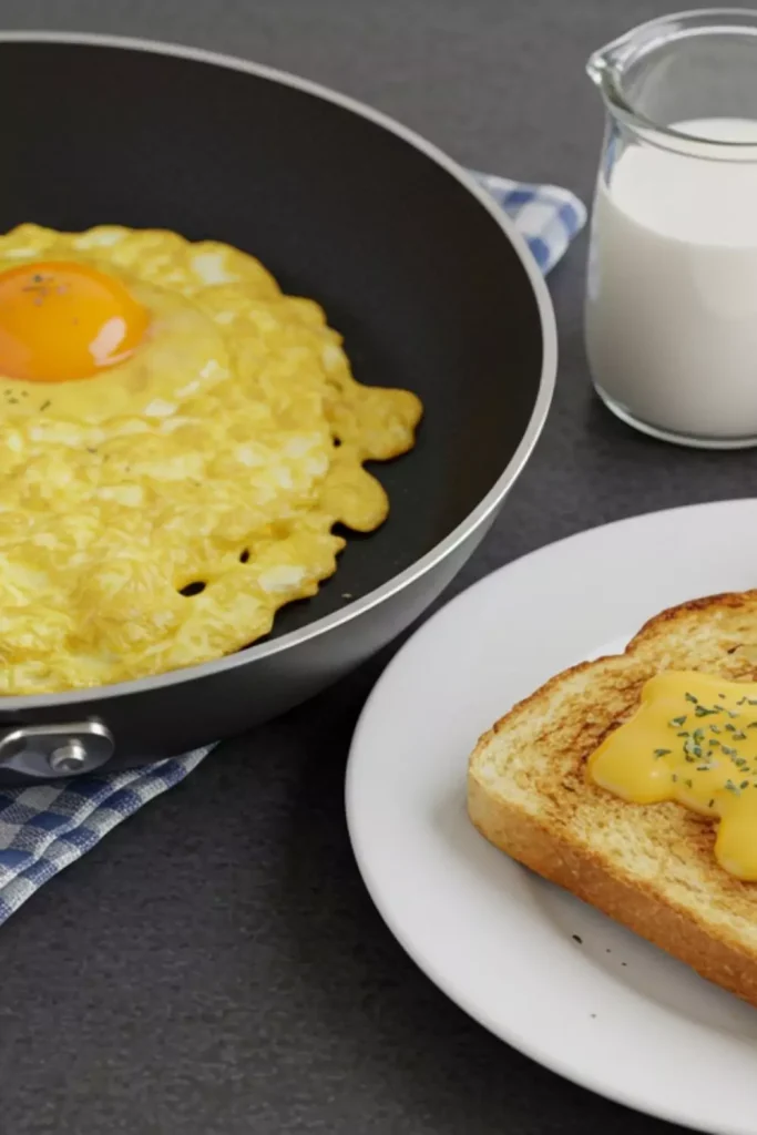 Easy Scrambled Eggs & Toast