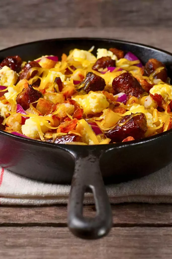 Egg Noodle and Sausage Skillet