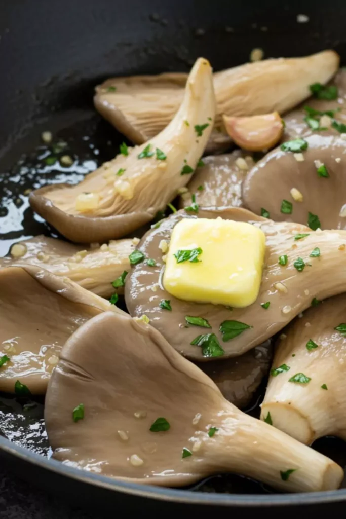 Garlic Butter Oyster Mushrooms