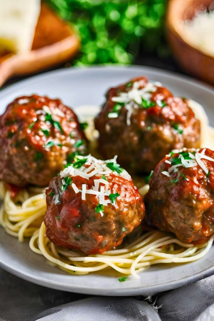 Garlic Butter Parmesan Meatballs