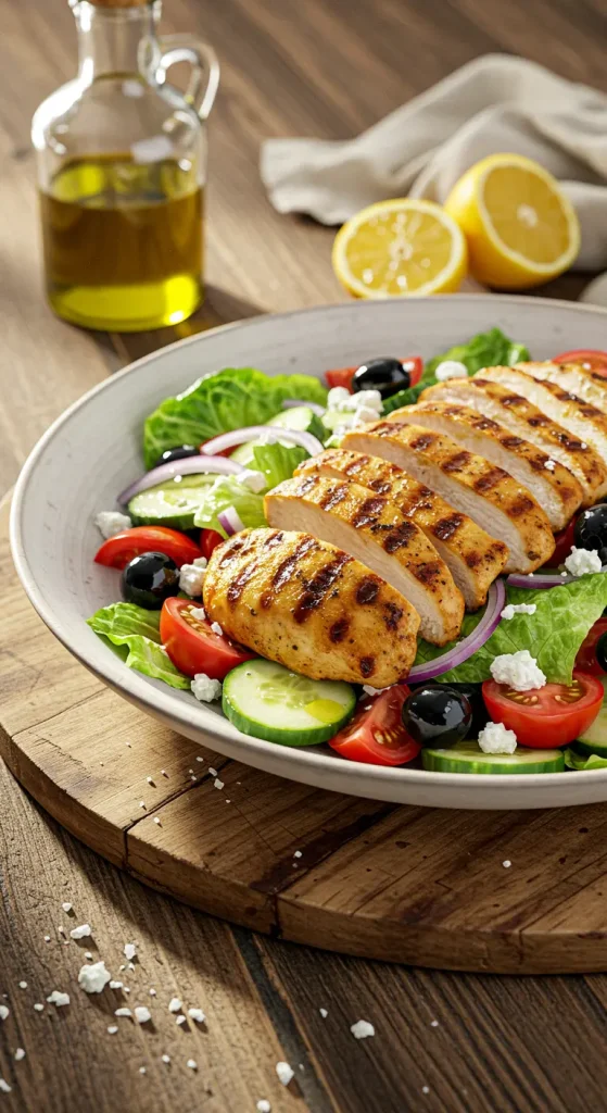 Greek Salad with Grilled Chicken