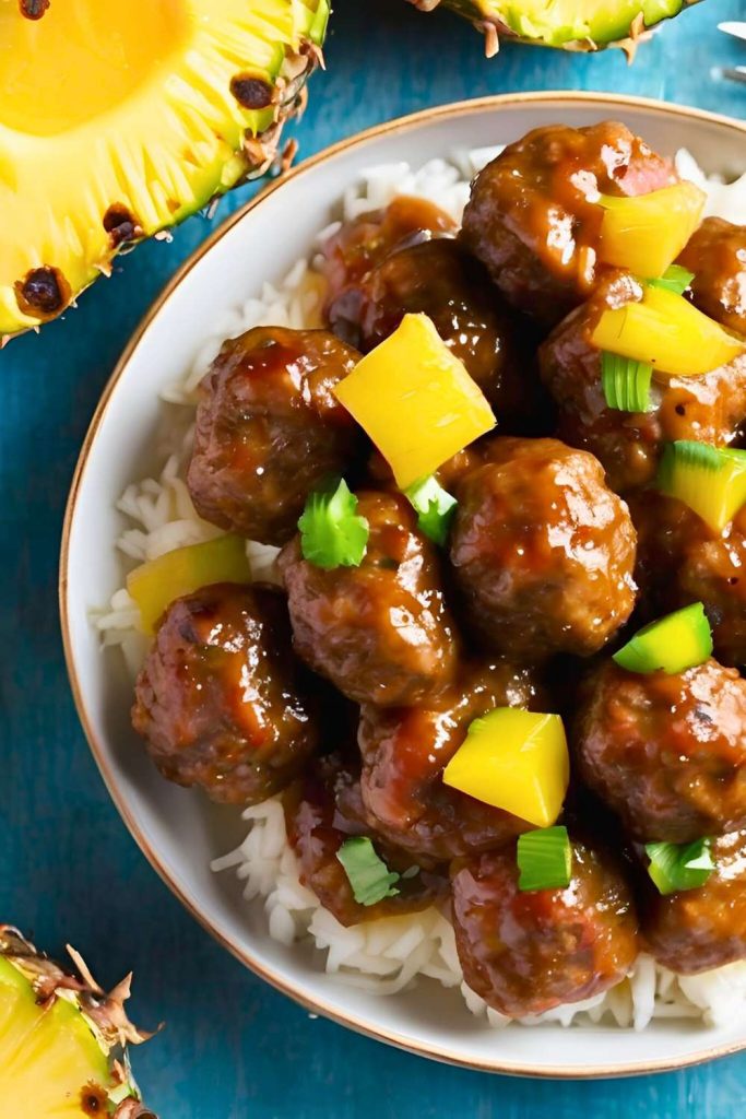 Hawaiian Pineapple Meatballs