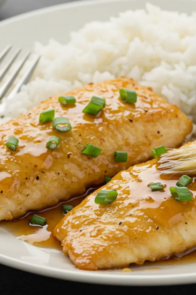 Honey Garlic Glazed Catfish