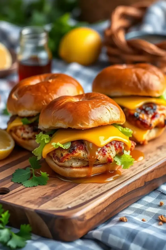 Honey Mustard Chicken Sliders