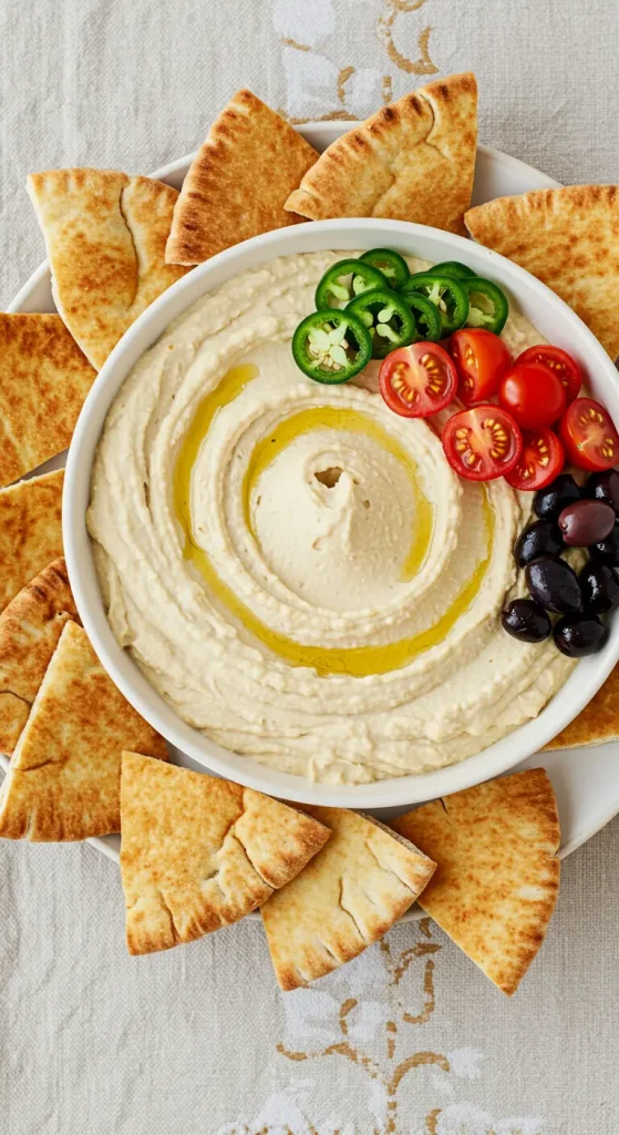 Hummus and Pita Platter