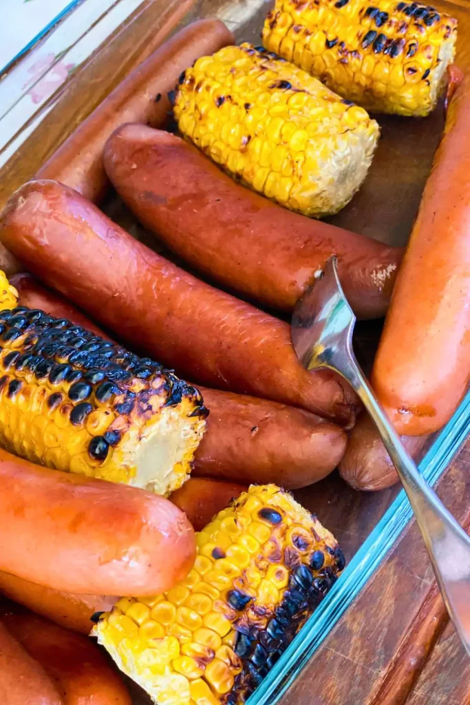 Kielbasa and Corn on the Cob