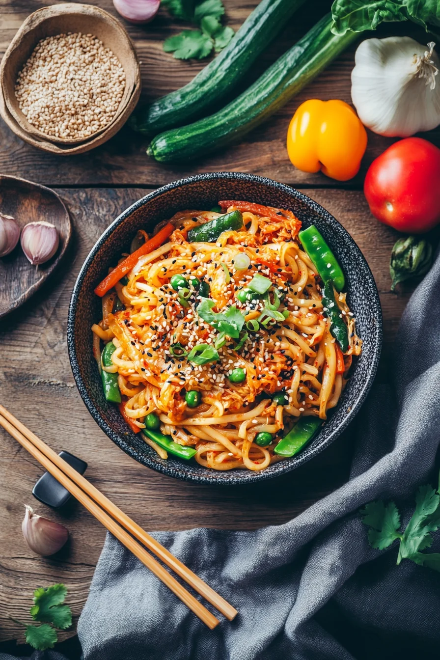 Kimchi Udon Stir-Fry