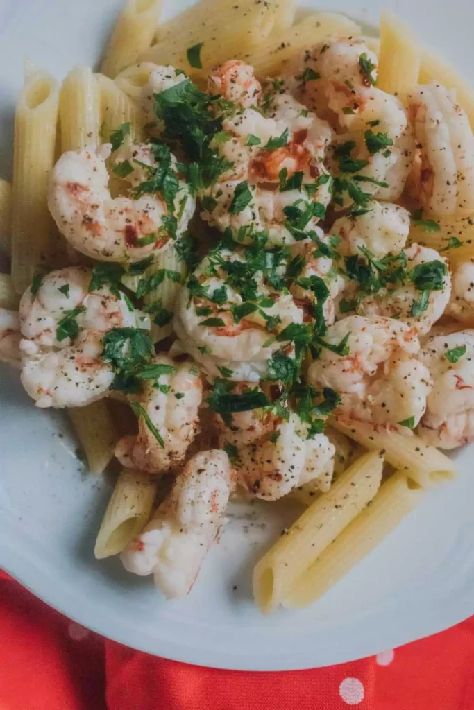 Lemon Butter Shrimp Penne