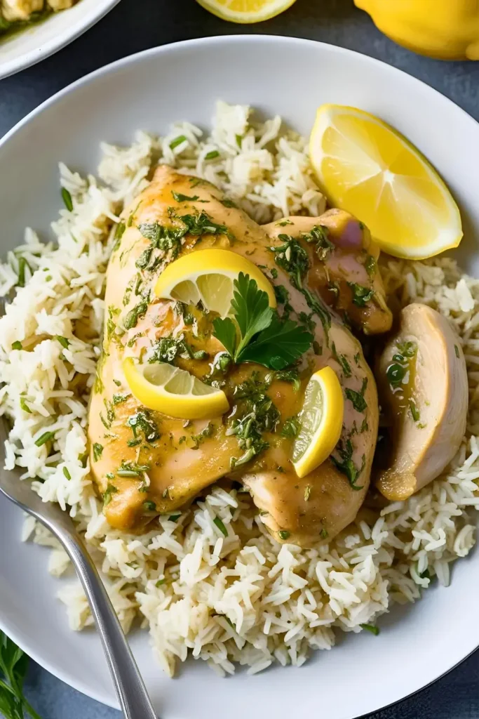 Lemon Herb Chicken with Jasmine Rice